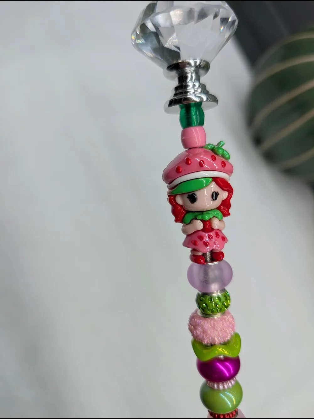 Hand Made Fairy Wand/Plant/Garden Stake W/Strawberry Shortcake 🍓